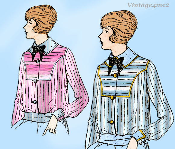 Mail Order 9973: 1910s Uncut Edwardian Blouse Waist 36 B Vintage Sewing Pattern