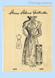 1950s Vintage Anne Adams Sewing Pattern 4988 Misses Keyhole Dress Sz 32 B