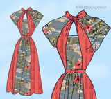 1950s Vintage Anne Adams Sewing Pattern 4988 Misses Keyhole Dress Sz 32 B