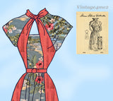 1950s Vintage Anne Adams Sewing Pattern 4988 Misses Keyhole Dress Sz 32 B