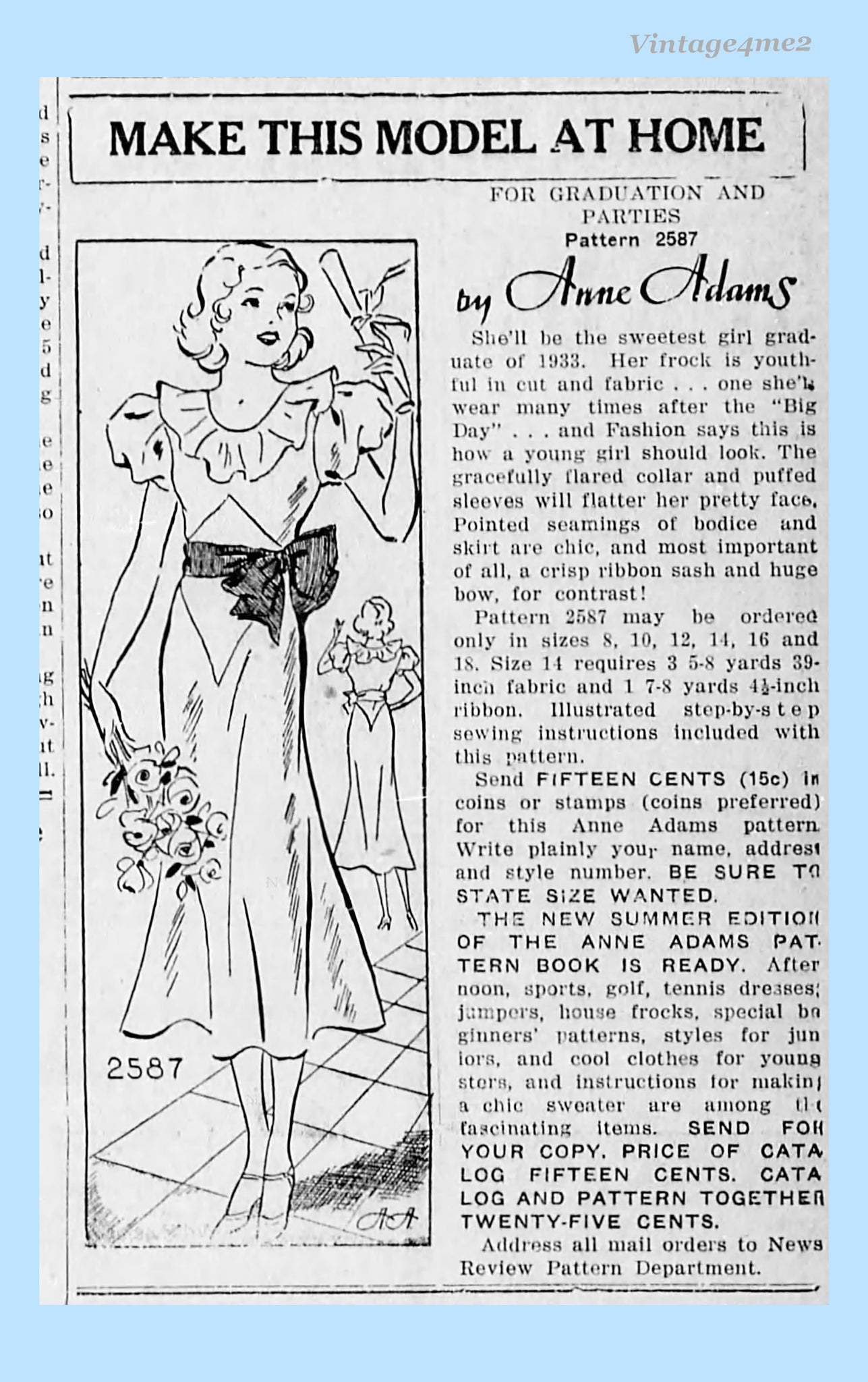 slim fit dress slacks Anne Adams 2587: 1930s Misses Graduation Dress Vintage Sewing Pattern –  Vintage4me2