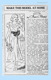 Anne Adams 2587: 1930s Misses Graduation Dress Size 30 B Vintage Sewing Pattern