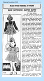 1930s Vintage Mail Order Pattern 4314 WWII Toddler Girls Dress & Hat Sz 6
