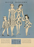 Anne Adams 4407: 1940s Uncut Misses Pinafore Sun Dress Vintage Sewing Pattern