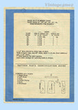 Anne Adams 4514: 1950s Misses Easy One Yard Skirt Sz 28 W Vintage Sewing Pattern