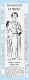 1950s Vintage Anne Adams Pattern 4560 Stylish Misses Slender Dress Sz 34 B