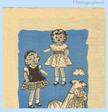 Anne Adams 4576: 1950s Cute 18 Inch Doll Clothes Set Vintage Sewing Pattern