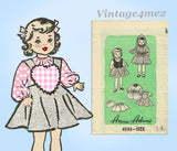 1950s Original Vintage Anne Adams Sewing Pattern 4593 14inch Doll Clothes Set