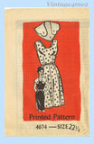 Anne Adams 4674: 1960s Misses Sun Dress w Collar Sz 43 B Vintage Sewing Pattern