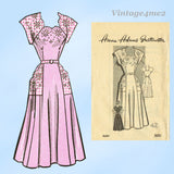 1950s Vintage Anne Adams Sewing Pattern 4684 Plus Size Ladies Dress Sz 42 B