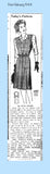 1940s Vintage Anne Adams Pattern T-4685: Classic WWII Misses Jumper Sz 36 Bust