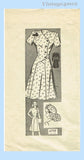 Mail Order 4709: 1940s Misses WWII Dress & Hat Sz 29 B Vintage Sewing Pattern