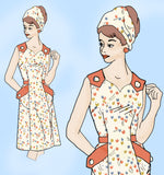 1960s Vintage Anne Adams Sewing Pattern 4739 Misses Sweetheart Sun Dress Sz 36 B