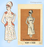 1960s Vintage Anne Adams Sewing Pattern 4739 Misses Sweetheart Sun Dress Sz 36 B