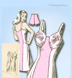 1940s Vintage Anne Adams Sewing Pattern 4744 Misses Bra Top Slip & Tap Panties 36B