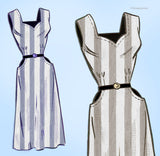 1950s Vintage Anne Adams Sewing Pattern 4773 Plus Size Womens Sun Dress 44 Bust