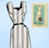 1950s Vintage Anne Adams Sewing Pattern 4773 Plus Size Womens Sun Dress 44 Bust
