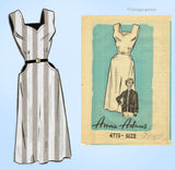 1950s Vintage Anne Adams Sewing Pattern 4773 Plus Size Womens Sun Dress 44 Bust