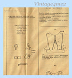 Anne Adams 4979: 1940s Uncut Misses Full Bib Apron Sz Large 40 to 42 Bust Vintage Sewing Pattern