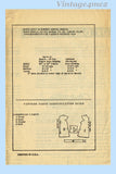 1950s Original Vintage Anne Adams Pattern 4784 Misses Smock Apron Sz 30 to 32 B