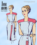 1940s Vintage Anne Adams Pattern 4795 Stunning Misses Street Dress Sz 38 Bust