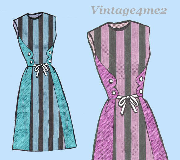 Anne Adams 4795: 1960s Misses Mod Wrap Dress Sz 36 B Vintage Sewing Pattern