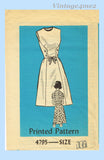 Anne Adams 4795: 1960s Misses Mod Wrap Dress Sz 36 B Vintage Sewing Pattern