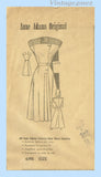 1940s Vintage Anne Adams Pattern 4795 Stunning Misses Street Dress Sz 38 Bust