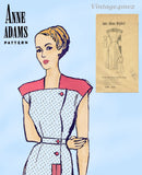 1940s Vintage Anne Adams Pattern 4795 Stunning Misses Street Dress Sz 38 Bust