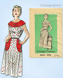 1950s Vintage Anne Adams Sewing Pattern 4869 Uncut Misses House Dress Size 39 B