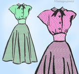 Anne Adams 4944: 1940s Misses Dress & Bolero Sz 32 B Vintage Sewing Pattern