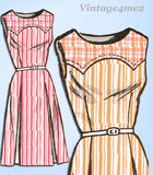 1960s Vintage Anne Adams Sewing Pattern 4946 Uncut Plus Size Dress 45 Bust