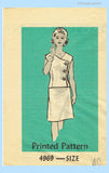 Anne Adams 4969: 1960s Plus Size 2 Piece Dress 42 Bust Vintage Sewing Pattern