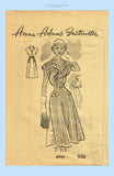 1950s Vintage Anne Adams Sewing Pattern 4992 Misses Shirtwaist Dress Size 36 Bust