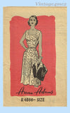 1950s Vintage Anne Adams Sewing Pattern R-4688 Chic Misses Sun Dress Sz 34 B