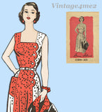 1950s Vintage Anne Adams Sewing Pattern R-4688 Chic Misses Sun Dress Sz 34 B