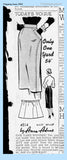 Anne Adams 4514: 1950s Misses Easy One Yard Skirt Sz 28 W Vintage Sewing Pattern