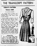 1940s Vintage Anne Adams Pattern T-4685: Classic WWII Misses Jumper Sz 36 Bust