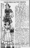 Anne Adams 4898: 1940s Little Girls Sailor Dress Sz 10 Vintage Sewing Pattern