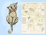 1940s Vintage Alice Brooks Transfer Pattern 5932 Uncut Stuffed Animal Dolls
