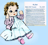 1960s Vintage Alice Brooks Sewing Pattern 7406 Uncut Life Size Cloth Baby Doll
