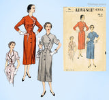Advance 6353: 1950s Stunning Uncut Misses Dress Size 32 B Vintage Sewing Pattern