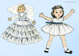 1950s Vintage Advance Sewing Pattern 6919 Learn to Sew 21 In Toni Doll Clothes