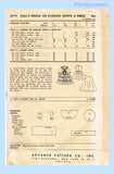 1950s Vintage Advance Sewing Pattern 6919 Learn to Sew 21 In Toni Doll Clothes