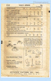 Advance 8143: 1950s Darling Little Girls Apron Set Sz 8 Vintage Sewing Pattern