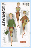 Advance 9469: 1960s Easy Uncut Misses Jumper Dress 36B Vintage Sewing Pattern