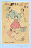 1950s Vintage Advance Sewing Pattern 6570 Learn to Sew Toni Doll Clothes ORIGINAL