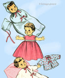 1950s Vintage Advance Sewing Pattern 6570 Learn to Sew Toni Doll Clothes ORIGINAL