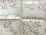 1960s Aunt Martha's 3623 Mermaid Tea Towel Transfer Uncut Hot Iron Transfer