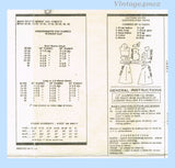 1950s Vintage Mail Order Sewing Pattern 3875 Stunning Misses Dress Sz 32 Bust